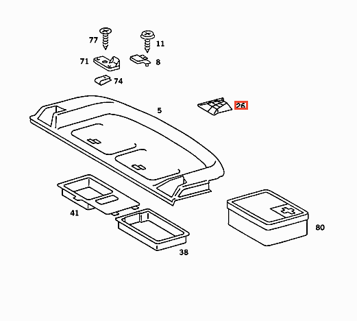 Mercedes W126 Rear Speaker Cover Grille Set of 2 - All Colours (A1268201812) — view 4