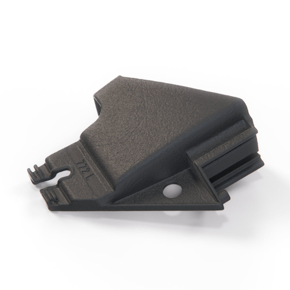 Mercedes W126 Seat Bracket Cover Adjustment Valve Orthopedic Control - Black - Left or Right (A1268681714 / A1268681814) — view 4