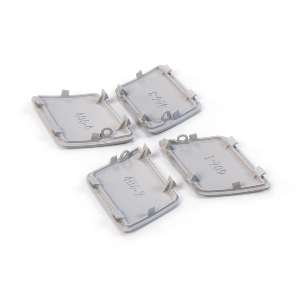 Mercedes W126 Side Rocker Jack Cover Cap Trim Set of 4 - Primed (A1266980130 / A1266980230 / A1266980330 / A1266980430) — view 2