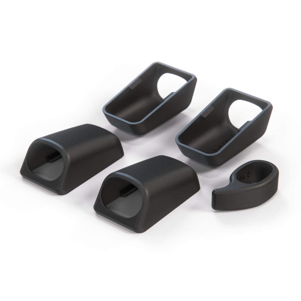 Mercedes W140 / C140 Front & Rear Interior Roof Grab Handle Cover Set - 1 Side (A1408100651 / A1408100851) — view 3