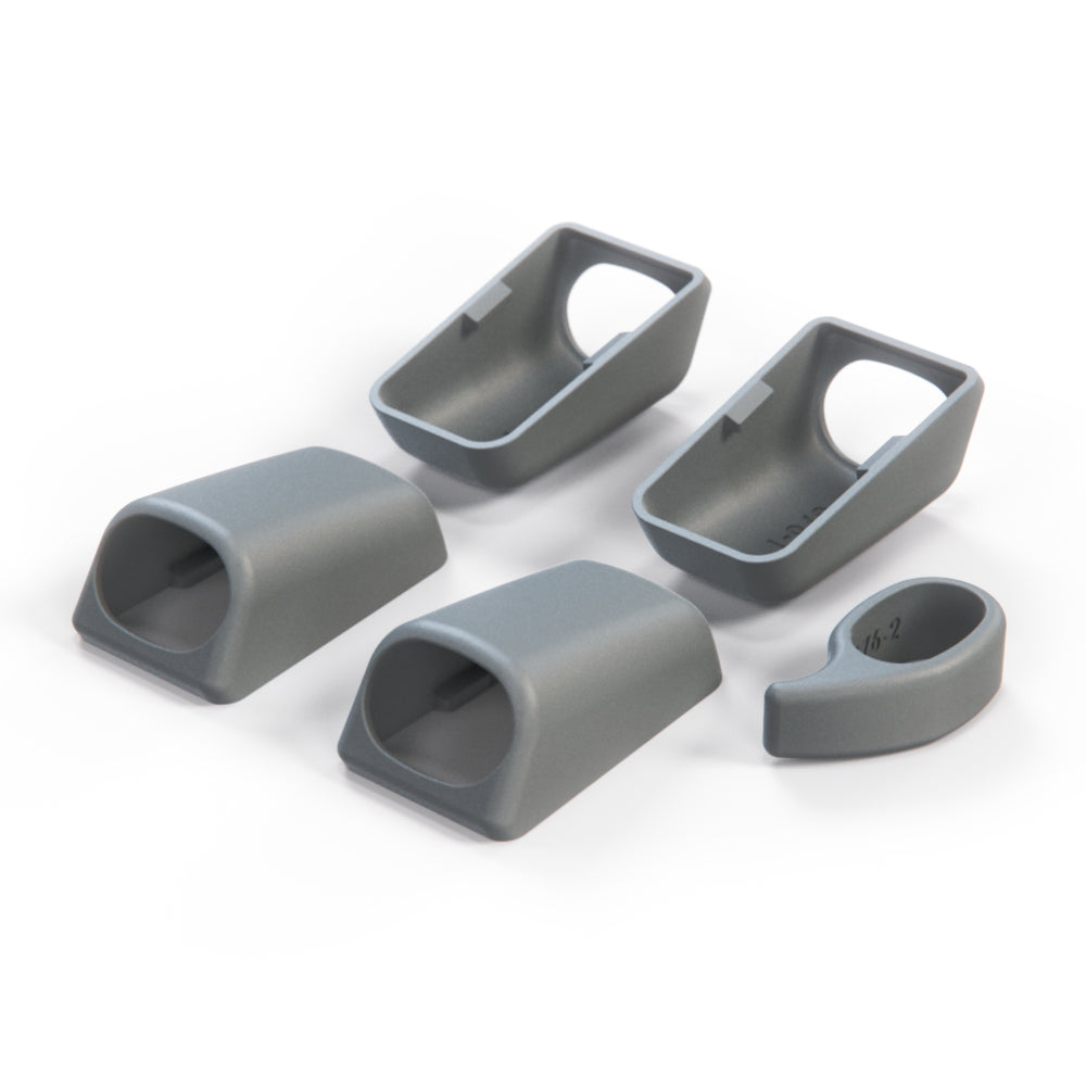 Mercedes W140 / C140 Front & Rear Interior Roof Grab Handle Cover Set - 1 Side (A1408100651 / A1408100851) — view 4