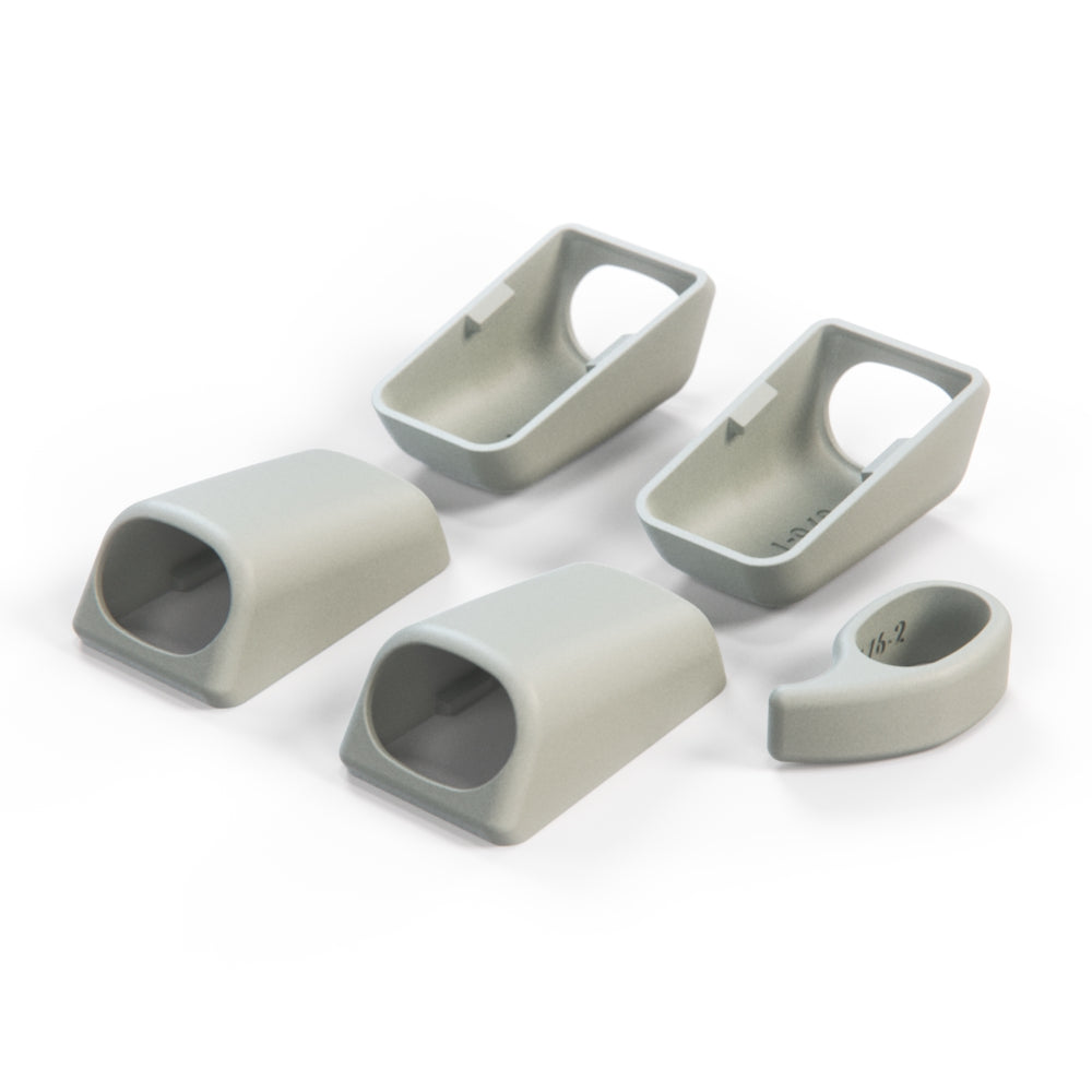 Mercedes W140 / C140 Front & Rear Interior Roof Grab Handle Cover Set - 1 Side (A1408100651 / A1408100851) — view 5