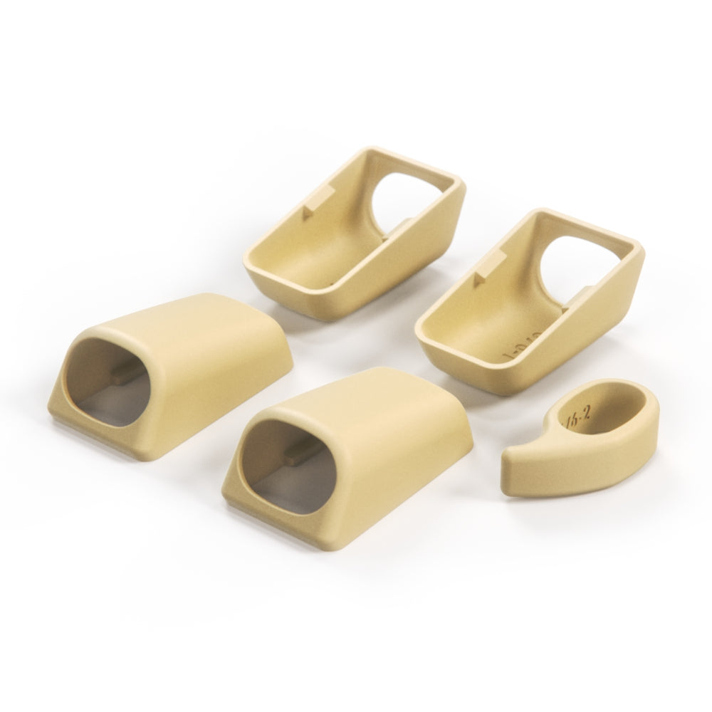 Mercedes W140 / C140 Front & Rear Interior Roof Grab Handle Cover Set - 1 Side (A1408100651 / A1408100851) — view 8