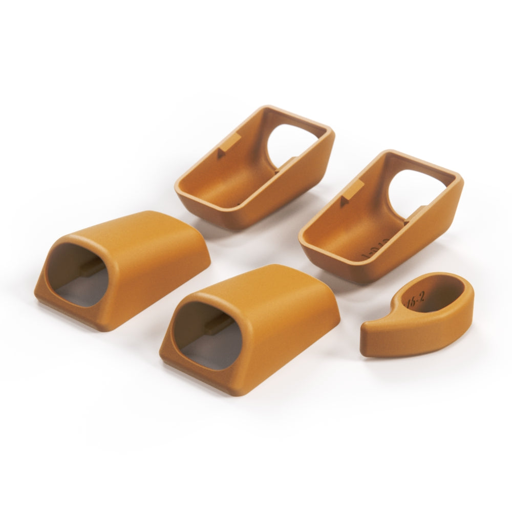 Mercedes W140 / C140 Front & Rear Interior Roof Grab Handle Cover Set - 1 Side (A1408100651 / A1408100851) — view 9