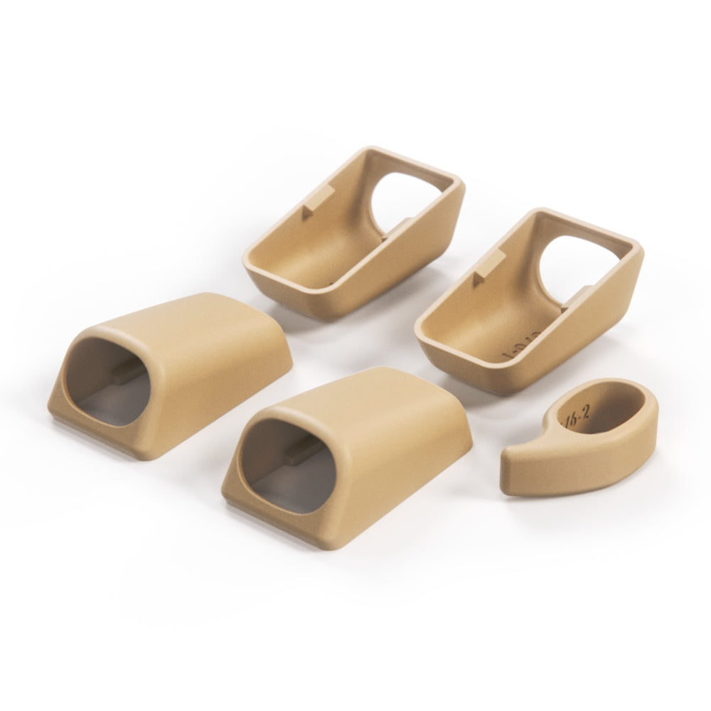 Mercedes W140 / C140 Front & Rear Interior Roof Grab Handle Cover Set - 1 Side (A1408100651 / A1408100851) — view 10