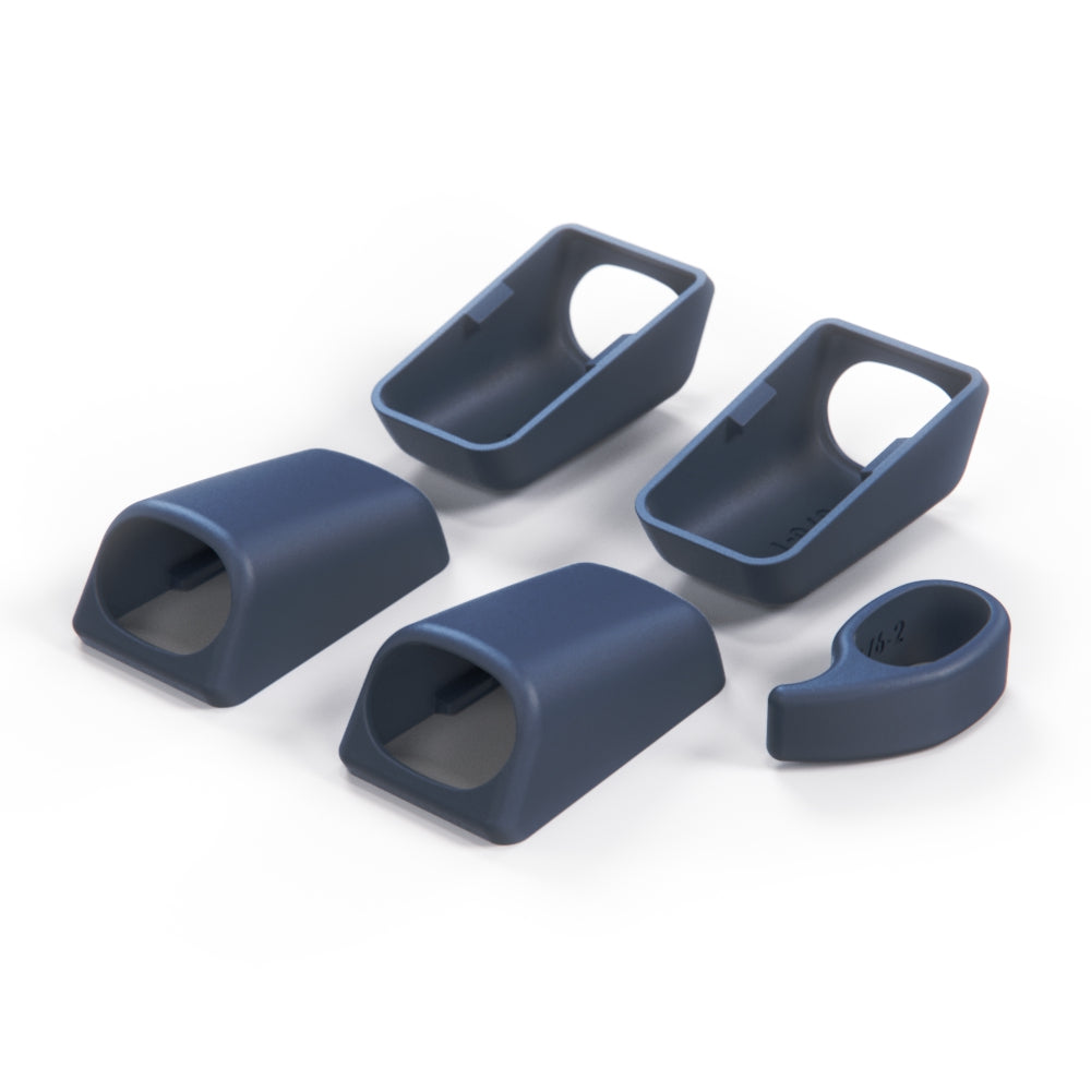 Mercedes W140 / C140 Front & Rear Interior Roof Grab Handle Cover Set - 1 Side (A1408100651 / A1408100851) — view 11