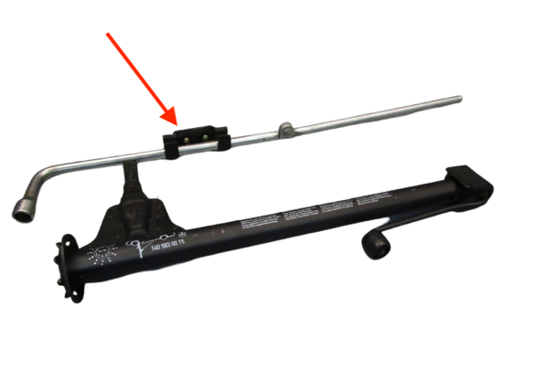 Mercedes-Benz W140 Jack Mounting Bracket (A1408990214) — view 4