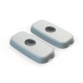 Mercedes W140 Sun Visor Mount End Cap Trim Set (A1408102310 / A1408102410) — view 15