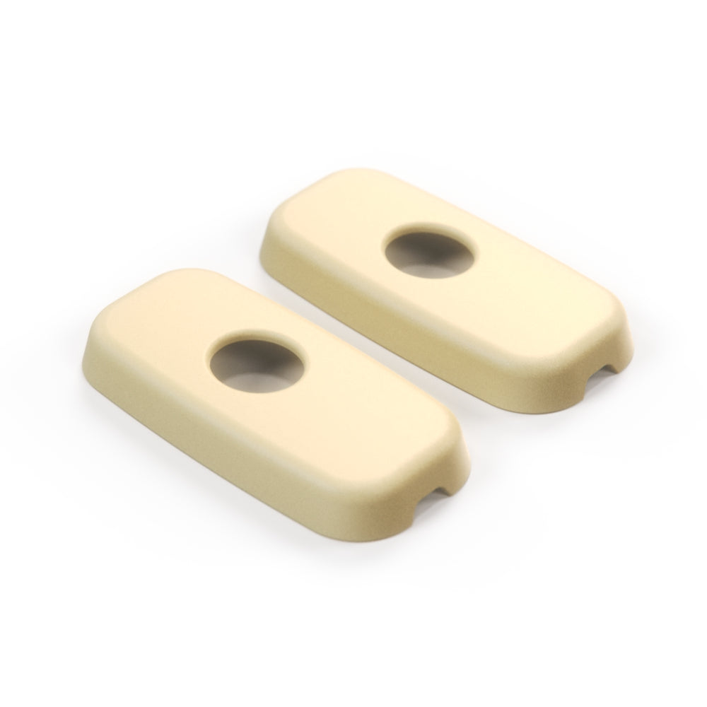 Mercedes W140 Sun Visor Mount End Cap Trim Set (A1408102310 / A1408102410) — view 8