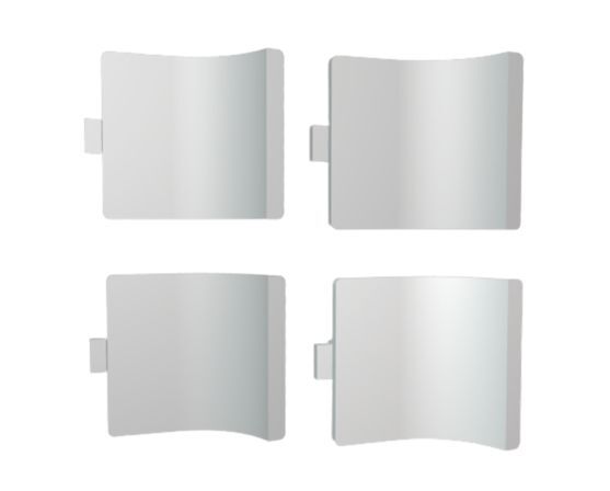 Mercedes W201 190 AMG Sideskirt Jack Hole Cover Set (4 Pieces) - Bodykit for Gen 2 AMG Sideskirts — view 2