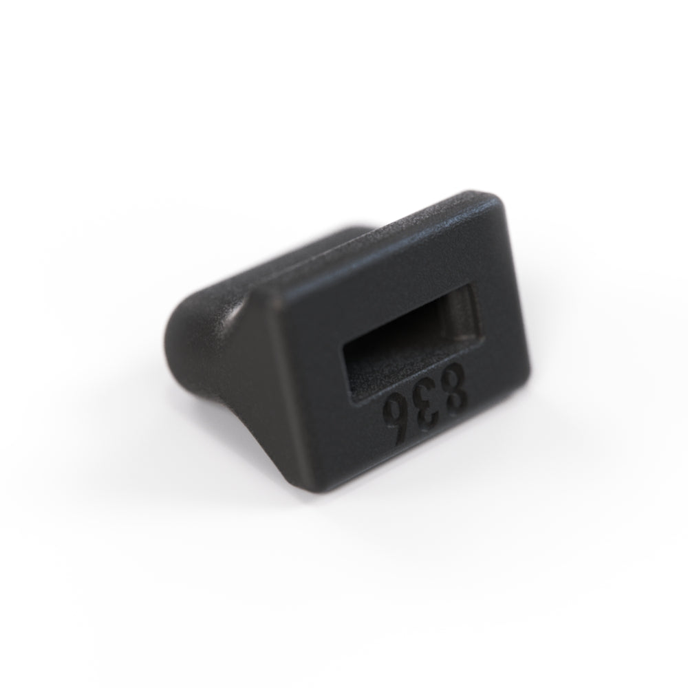 Mercedes W201 Air Fan Instrument Panel Handle Button Black (A2018300236) — view 2