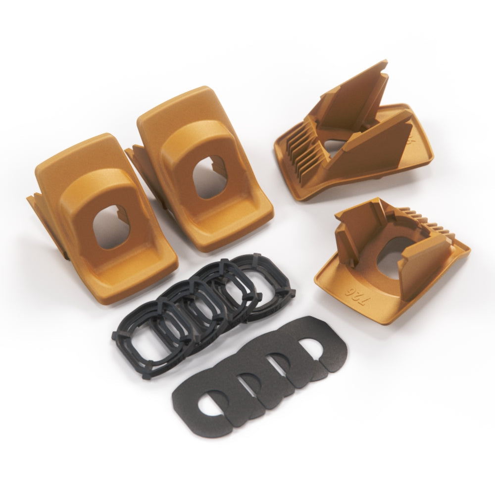 Mercedes W202 W208 W210 Rear Headrest Bracket Cover Trim Set of 4 - All Colours (A2029780029) — view 9