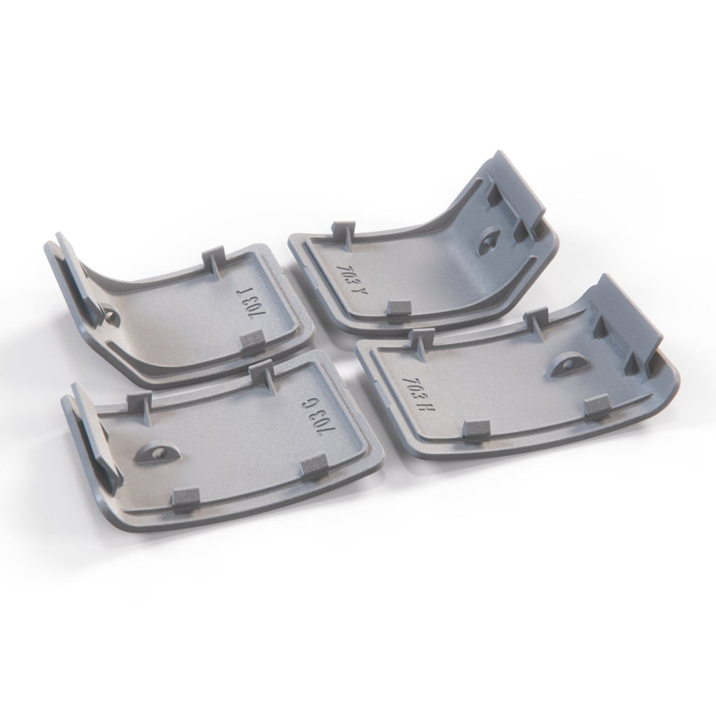Mercedes W208 AMG Rocker Panel Side Skirt Right Jack Covers Set of 4 (Primed, A2086982830 / A2086982930 / A2086985030 / A2086985130) — view 2