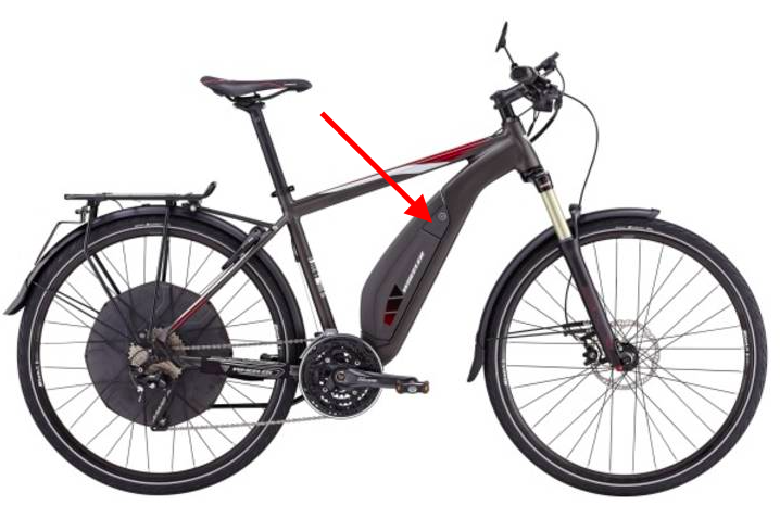 Wheeler Worldwide E-Proton Battery Lock Cover For E-Bike — view 4