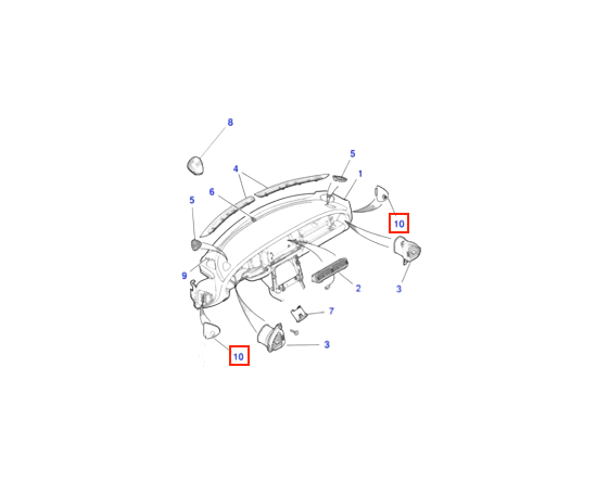 Jaguar XK8 XKR 1996-2006 Dashboard Facia End Panel Left Or Right GJA6658AA / GJA6658LHJ — view 8