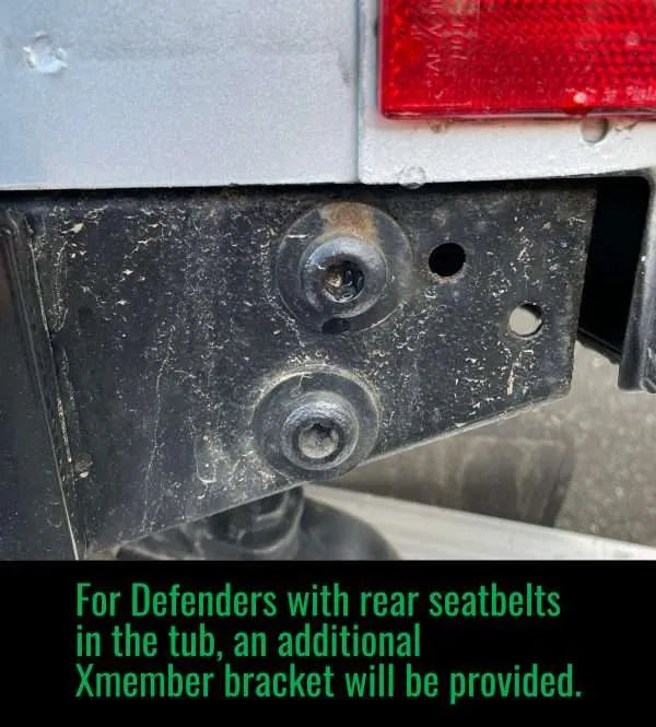 Land Rover Defender Rear Step - Heavy-Duty with Military-Style Anti-Slip Coating — view 5